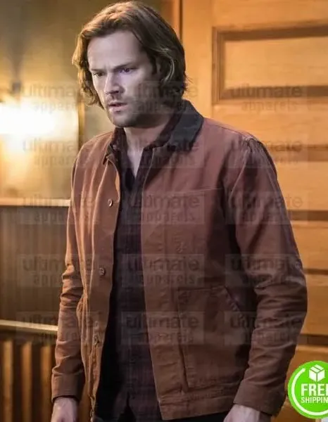 SUPERNATURAL JARED PADALECKI (SAM WINCHESTER) BROWN SUEDE LEATHER JACKET
