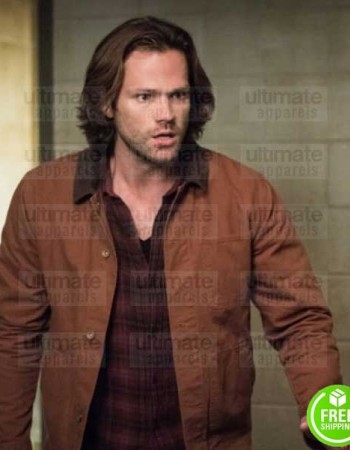 SUPERNATURAL JARED PADALECKI (SAM WINCHESTER) BROWN SUEDE LEATHER JACKET SUPERNATURAL JARED PADALECKI (SAM WINCHESTER) BROWN SUEDE LEATHER JACKET