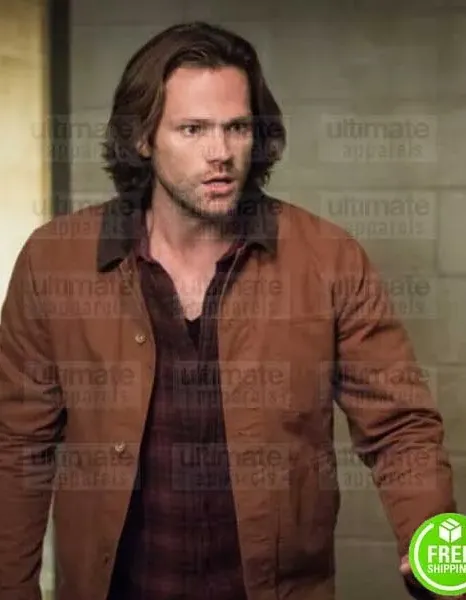 SUPERNATURAL JARED PADALECKI (SAM WINCHESTER) BROWN SUEDE LEATHER JACKET