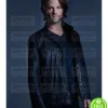 SUPERNATURAL JARED PADALECKI (SAM WINCHESTER) BLACK LEATHER JACKET