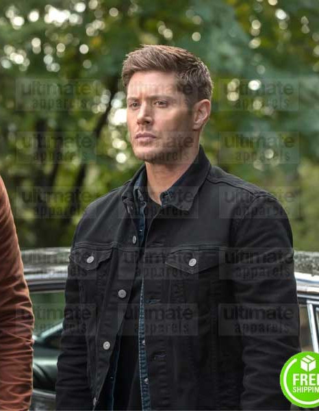 Supernatural Jensen Ackles Dean Winchester Black Jacket Supernatural Jensen Ackles Dean Winchester Black Jacket