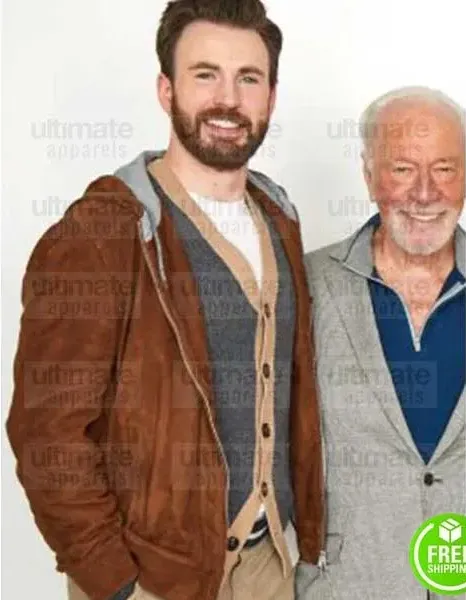 TIFF CHRIS EVANS BROWN SUEDE LEATHER JACKET