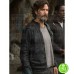 THE 100 HENRY IAN CUSICK (MARCUS KANE) BLACK LEATHER JACKET