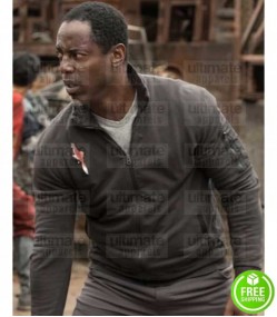 THE 100 ISAIAH WASHINGTON (THELONIOUS JAHA) BROWN COTTON JACKET THE 100 ISAIAH WASHINGTON (THELONIOUS JAHA) BROWN COTTON JACKET