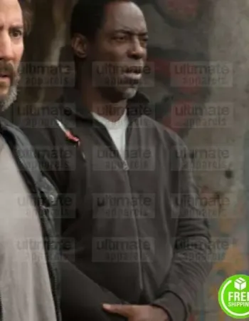 THE 100 ISAIAH WASHINGTON (THELONIOUS JAHA) BROWN COTTON JACKET