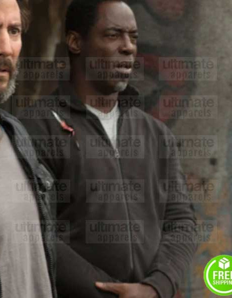 THE 100 ISAIAH WASHINGTON (THELONIOUS JAHA) BROWN COTTON JACKET
