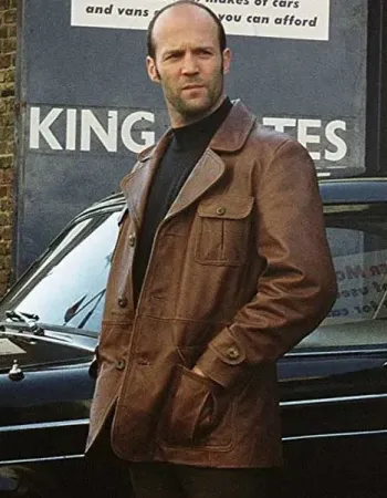 THE BANK JOB JASON STATHAM (TERRY LEATHER) BROWN JACKET