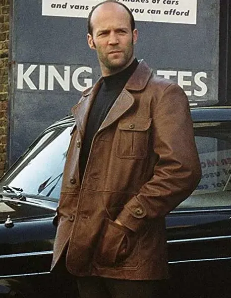 THE BANK JOB JASON STATHAM (TERRY LEATHER) BROWN JACKET