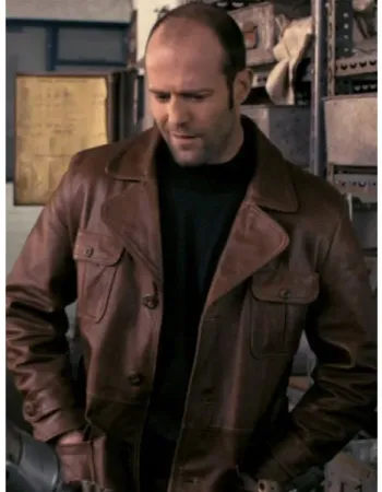 THE BANK JOB JASON STATHAM (TERRY LEATHER) BROWN JACKET THE BANK JOB JASON STATHAM (TERRY LEATHER) BROWN JACKET