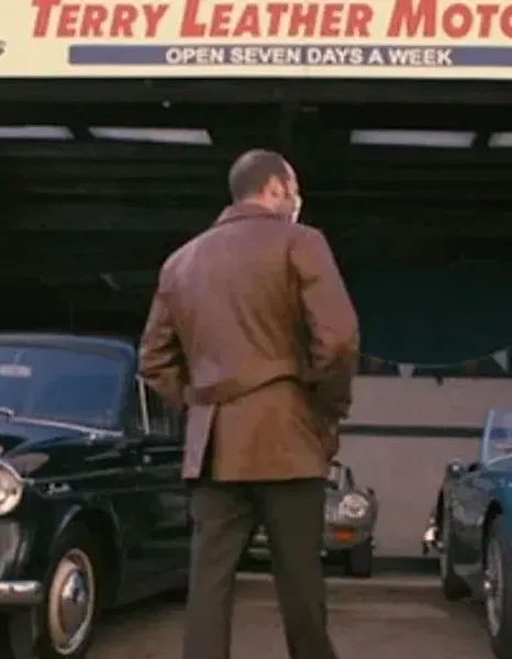 THE BANK JOB JASON STATHAM (TERRY LEATHER) BROWN JACKET