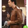 THE BIG BANG THEORY BRAIN THOMAS SMITH (ZACK JOHNSON) BROWN LEATHER JACKET THE BIG BANG THEORY BRAIN THOMAS SMITH (ZACK JOHNSON) BROWN LEATHER JACKET