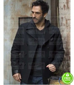 THE BLACKLIST AMIR ARISON (ARAM MOJTABAI) BLACK WOOL JACKET