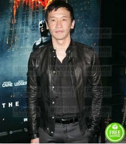 THE DARK KNIGHT CHIN HAN (LAU) BLACK LEATHER JACKET