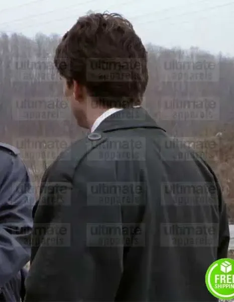 THE FIRM TOM CRUISE (MITCH MCDEERE) BLACK COTTON TRENCH COAT