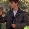 THE FIRM TOM CRUISE (MITCH MCDEERE) BLACK LEATHER JACKET