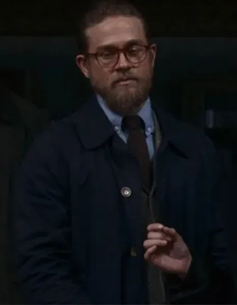 The Gentlemen Charlie Hunnam Ray Blue Cotton Coat The Gentlemen Charlie Hunnam Ray Blue Cotton Coat