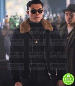 THE GENTLEMEN HENRY GOLDING (DRY EYE) BLACK SUEDE LEATHER JACKET