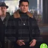 THE GENTLEMEN HENRY GOLDING (DRY EYE) BLACK SUEDE LEATHER JACKET