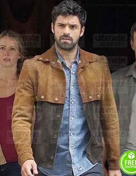 THE GIFTED SEAN TEALE (ECLIPSE) BROWN SUEDE LEATHER JACKET