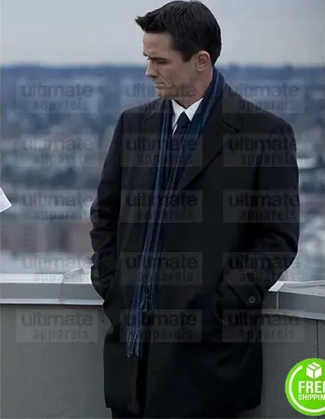THE KILLING BILLY CAMPBELL (DARREN RICHMOND) BLACK WOOL COAT