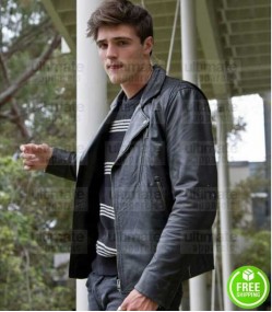 THE KISSING BOOTH 2 JACOB ELORDI (NOAH FLYNN) BIKER LEATHER JACKET
