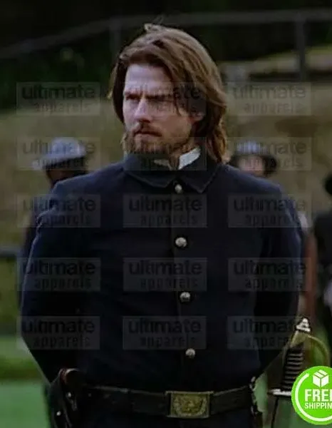 THE LAST SAMURAI TOM CRUISE (NATHAN ALGREN) BLACK SUEDE CAPTAIN UNIFORM JACKET THE LAST SAMURAI TOM CRUISE (NATHAN ALGREN) BLACK SUEDE CAPTAIN UNIFORM JACKET