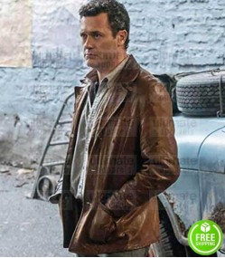 THE MAN IN THE HIGH CASTLE JASON O'MARA (WYATT PRICE) BROWN LEATHER JACKET
