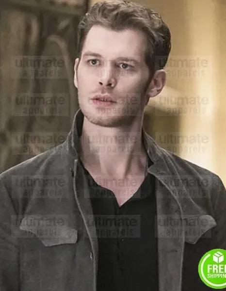 THE ORIGINALS JOSEPH MORGAN (KLAUS MIKAELSON) BLACK SUEDE LEATHER JACKET
