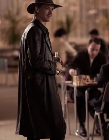 THE QUEEN'S GAMBIT BENNY WATTS TRENCH COAT THE QUEEN'S GAMBIT BENNY WATTS TRENCH COAT