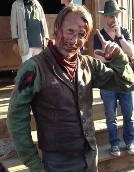 THE SALVATION MADS MIKKELSEN (JON) LEATHER VEST