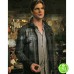 THE SECRET CIRCLE GALE HAROLD (CHARLES MEADE) BLACK LEATHER JACKET