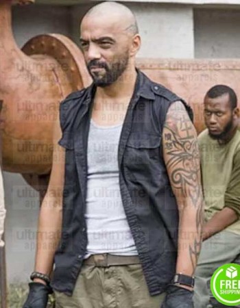 THE WALKING DEAD MIKE SEAL (GARY) BLACK COTTON VEST THE WALKING DEAD MIKE SEAL (GARY) BLACK COTTON VEST