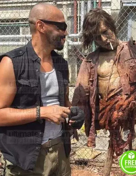 THE WALKING DEAD MIKE SEAL (GARY) BLACK COTTON VEST THE WALKING DEAD MIKE SEAL (GARY) BLACK COTTON VEST
