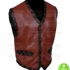 THE WARRIORS MICHAEL BECK (SWAN) BROWN LEATHER VEST THE WARRIORS MICHAEL BECK (SWAN) BROWN LEATHER VEST