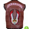 THE WARRIORS MICHAEL BECK (SWAN) BROWN LEATHER VEST THE WARRIORS MICHAEL BECK (SWAN) BROWN LEATHER VEST