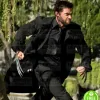 THE WOLVERINE HUGH JACKMAN (LOGAN) BLACK COTTON COAT THE WOLVERINE HUGH JACKMAN (LOGAN) BLACK COTTON COAT