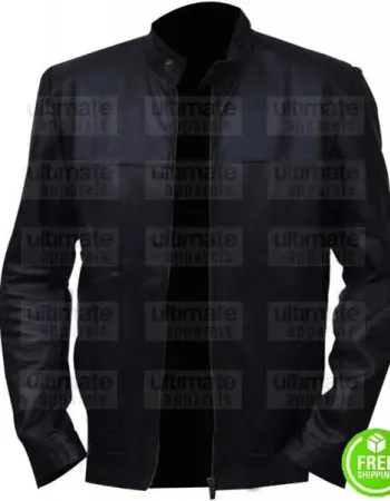 THIS MEANS WAR TOM HARDY (TUCK HENSON) BLACK LEATHER JACKET