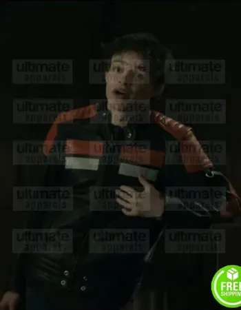 TITANS CURRAN WALTERS (JASON TODD) BLACK LEATHER JACKET 