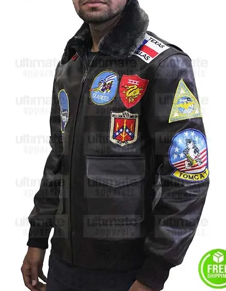 Top Gun Tom Cruise Bomber Replica Aviator Flight Jacket Top Gun Tom Cruise Bomber Replica Aviator Flight Jacket