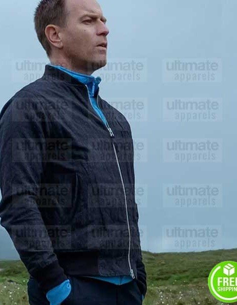 T2 TRAINSPOTTING EWAN MCGREGOR (RENTON) BLACK COTTON JACKET T2 TRAINSPOTTING EWAN MCGREGOR (RENTON) BLACK COTTON JACKET