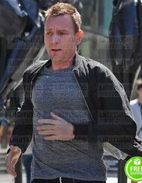 T2 TRAINSPOTTING EWAN MCGREGOR (RENTON) BLACK COTTON JACKET T2 TRAINSPOTTING EWAN MCGREGOR (RENTON) BLACK COTTON JACKET