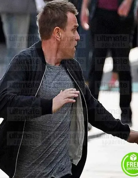 T2 TRAINSPOTTING EWAN MCGREGOR (RENTON) BLACK COTTON JACKET T2 TRAINSPOTTING EWAN MCGREGOR (RENTON) BLACK COTTON JACKET