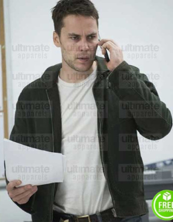 TRUE DETECTIVE TAYLOR KITSCH (PAUL WOODRUGH) GREEN COTTON JACKET