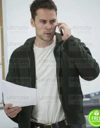 TRUE DETECTIVE TAYLOR KITSCH (PAUL WOODRUGH) GREEN COTTON JACKET