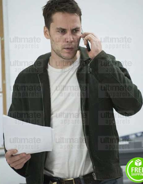 TRUE DETECTIVE TAYLOR KITSCH (PAUL WOODRUGH) GREEN COTTON JACKET