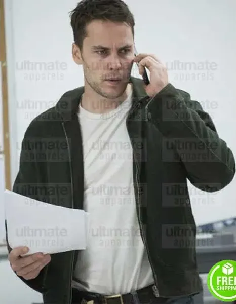 TRUE DETECTIVE TAYLOR KITSCH (PAUL WOODRUGH) GREEN COTTON JACKET