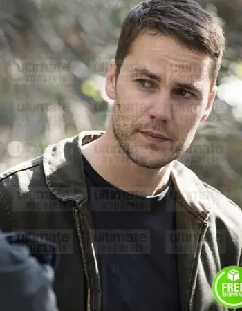 TRUE DETECTIVE TAYLOR KITSCH (PAUL WOODRUGH) GREEN COTTON JACKET