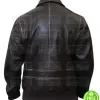 SLIM FIT VINTAGE BROWN LEATHER BOMBER JACKET SLIM FIT VINTAGE BROWN LEATHER BOMBER JACKET