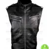 WWE DAVE BAUTISTA BLACK LEATHER VEST WWE DAVE BAUTISTA BLACK LEATHER VEST