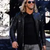WWE EDGE WRESTLER BLACK LEATHER JACKET WWE EDGE WRESTLER BLACK LEATHER JACKET